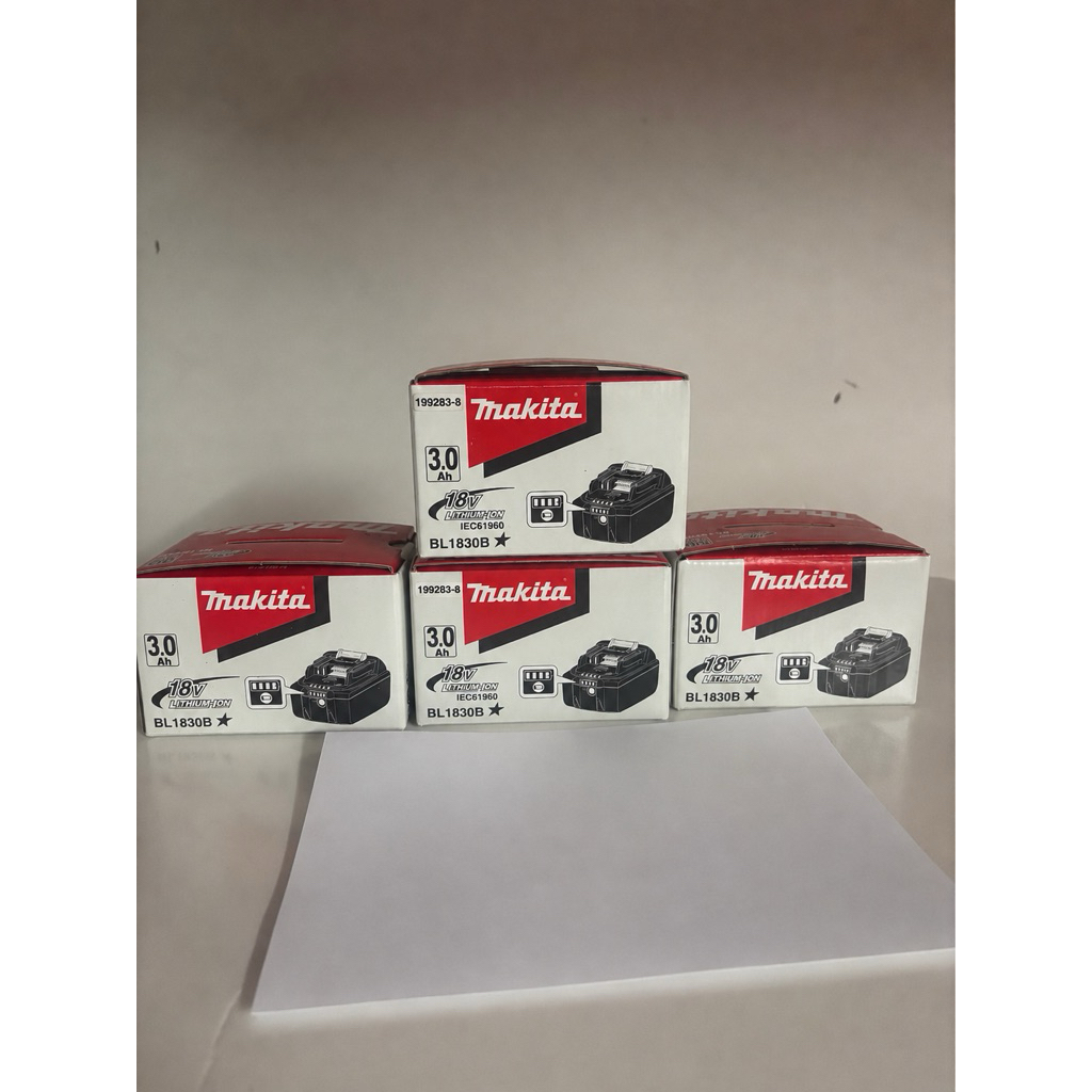 MAKITA BL1830B (632M79-7) แบตเตอรี่ 18V 3.0Ah Lithium-Ion ของแท้ หมดประกัน ไม่ผ่านการใข้งาน