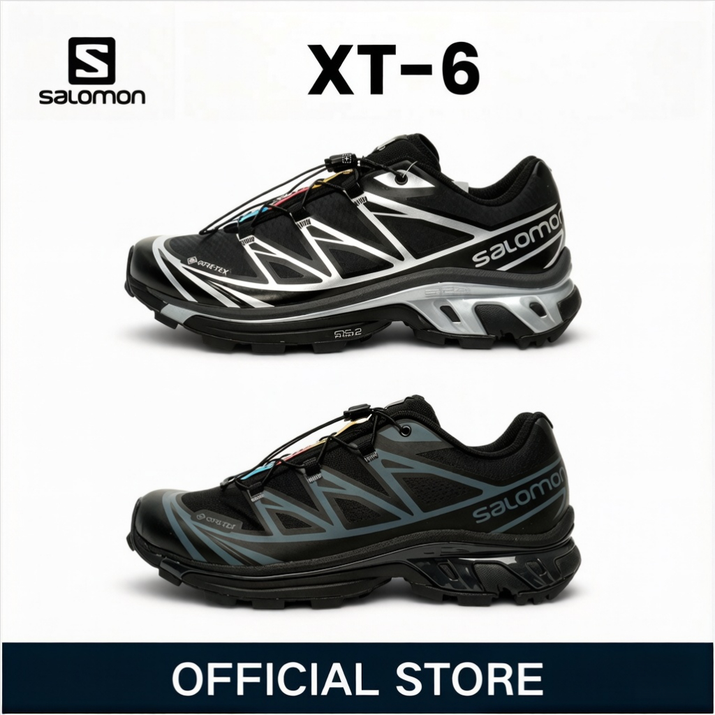 Salomon XT-6 GORE-TEX Black grey silver ของแท้ 100 %