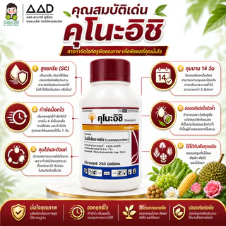 คุโนะอิชิ ไซอีโนไพราเฟน สารกำจัดไร กลุ่ม 25A ขนาด 250 มิลลิลิตร ซินเจนทา