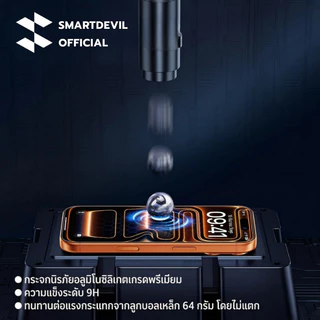 [ส่งจากไทย] SmartDevil ฟิล์มกระจก 9H iPhone 17 16 15 Pro Max ฟิล์มใสเต็มจอ กระจกแกร่งพิเศษ High Alumina