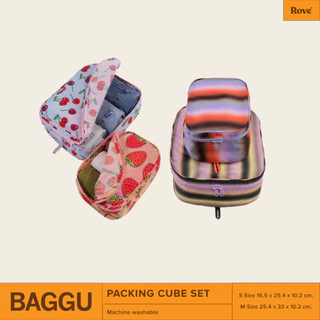 (พร้อมส่ง) BAGGU Packing Cube Set เซ็ทกระเป๋าจัดระเบียบใส่ของอเนกประสงค์ เหมาะสำหรับเดินทาง น้ำหนักเบา พกพาง่าย