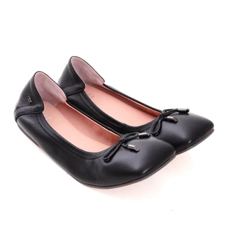 O&B รองเท้าหนังแกะแท้ รุ่น AUDREY RUSTON IN DAILY BLACK-11298SS13017F_U6BKXX