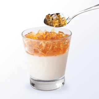 วุ้นคาราเมล สำเร็จรูป วุ้นคาราจีแนน Caramel Jelly ท็อปปิ้งเครื่องดื่ม ชา กาแฟ เบเกอรี่ ของหวาน ขนาด 1 kg ตรา ทีอีเอ