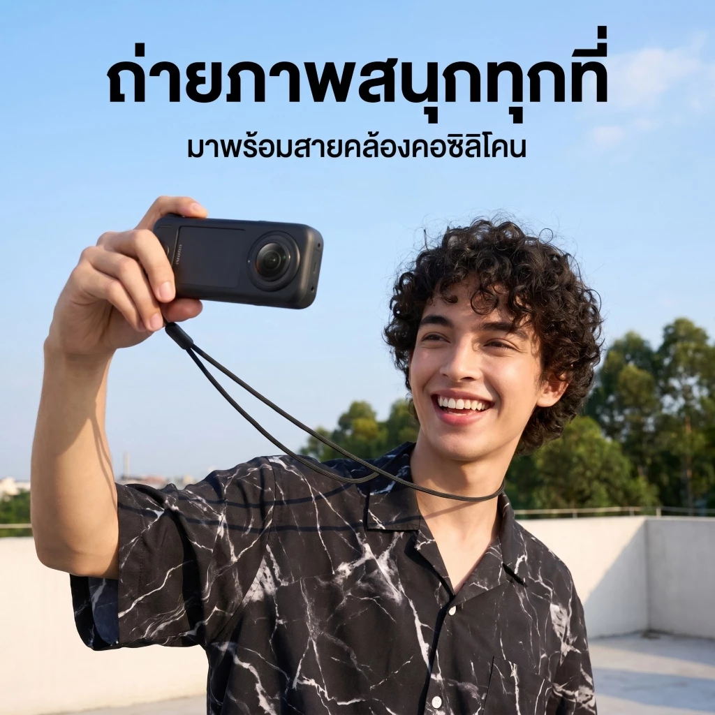 เคส For Insta360 X4Air เคสซิลิโคนกันกระแทก กันรอยขีดข่วน Silicone Case thumbnail 9