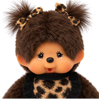 🐆🇯🇵 นำเข้าจากญี่ปุ่น Monchhichi พวงกุญแจตุ๊กตา Leopard Print ขนนุ่มฟู สายแฟต้องมี