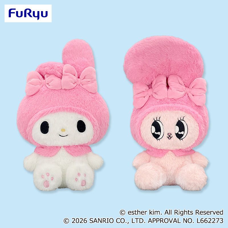 [⭐️แท้/ญี่ปุ่น] ตุ๊กตา Esther Bunny x My Melody Super Big Plush Toy - Esther Bunny ของแท้