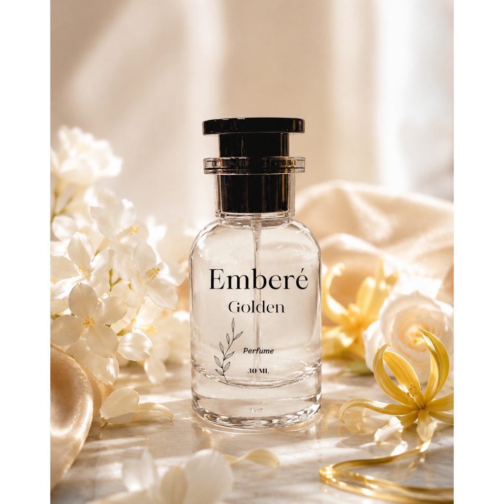 Emberé & Golden น้ำหอมผู้หญิง 30ml | Luxury Perfume | กลิ่นดอกไม้ขาว หวานละมุน สดชื่น สะอาด ดูแพง | Floral Fruity Citrus