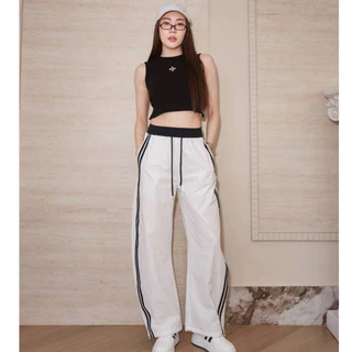 กางเกงขายาวแถบคู่ SORA ACTIVE — SPORT BARREL PANTS 🤍
