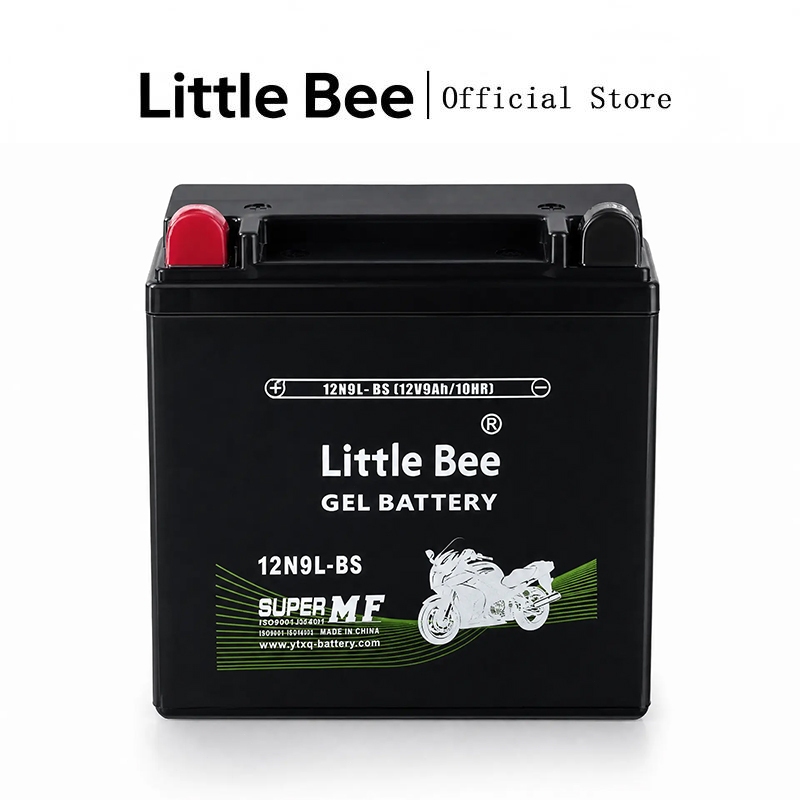 Little Bee 12N9L-BS 12V 9Ah แบตเตอรี่มอเตอร์ไซค์ แบตเตอรี่แห้ง ห่อกันกระแทก