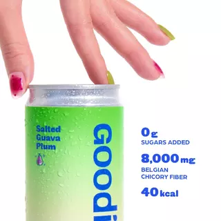 Goodi Pop โซดาพรีไบโอติก Variety Pack 12 | ครบ 3 รส (4+4+4) | 8,000mg Chicory Inulin | 0 Sugar Added | อย.✅
