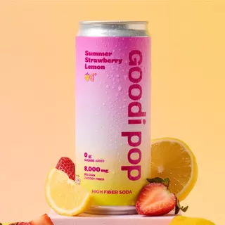 Goodi Pop โซดาพรีไบโอติก Variety Pack 12 | ครบ 3 รส (4+4+4) | 8,000mg Chicory Inulin | 0 Sugar Added | อย.✅