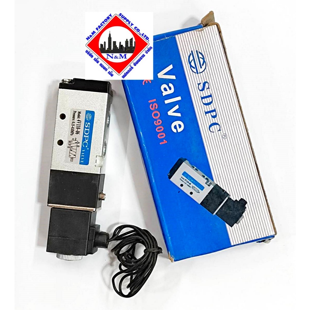 SOLENOID VALVE รุ่น 4V110-06 DC แรงดันไฟ 24 V