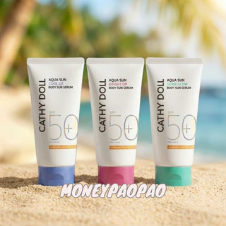 Cathy Doll Aqua Sun Body Sun Serum SPF50+ PA++++ เซรั่มกันแดดผิวกาย (เลือก 3 สูตร: โทนอัพ / สูตรเย็น / ผิวโกลว์)