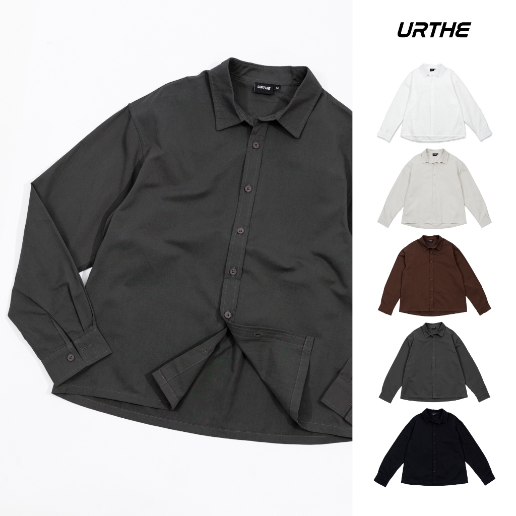 URTHE - เสื้อเชิ้ต แขนยาว รุ่น SOFT LONG SLEEVE SHIRT