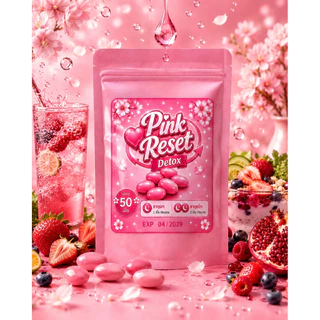 Pink Reset Detox เม็ดชมพู 1 ซองบรรจุ 50 เม็ด( ตะกร้ามัดรวมญี่ปุ่น )