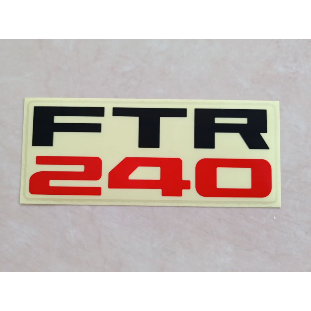 สติกเกอร์ FTR240 ติดหน้ารถซ้าย ติดข้างประตูซ้าย,ขวา ISUZU แท้ห้าง ราคาต่อ1ชิ้น