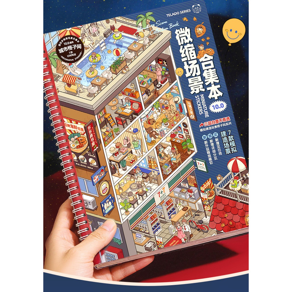 พร้อมส่ง 📚 Telado ครบทุกแบบ สติกเกอร์ DIY บ้านจิ๋ว ห้องจิ๋ว sticker แต่งสมุด มือถือ iPad ของเล่น