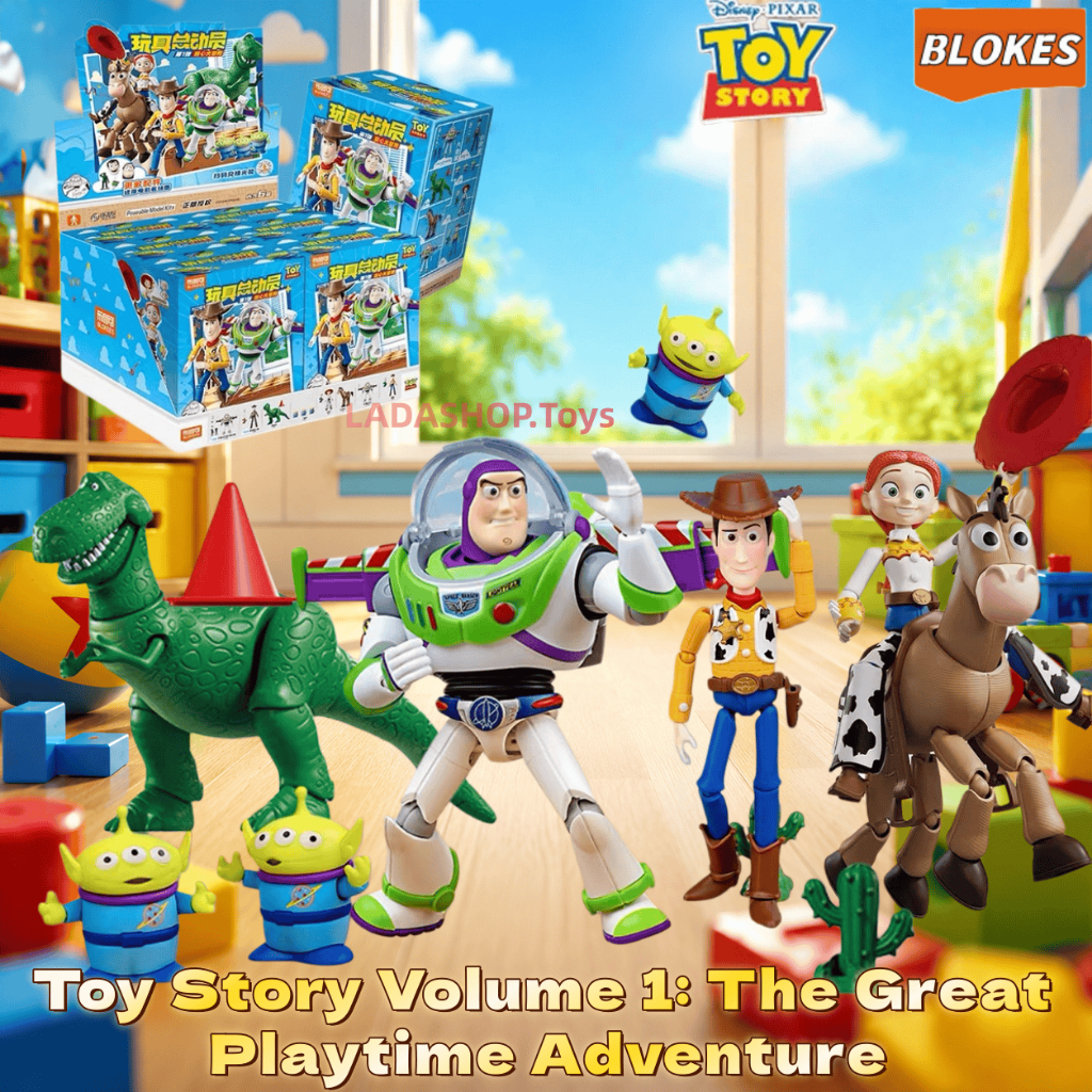 ของเล่นตัวต่อ บล็อก Toy Story Blokees เวอร์ชั่นอีลิท ชุดที่ 1 ผจญภัยสุดมัน ฟิกเกอร์สะสม ประกอบได้ 100% ของแท้