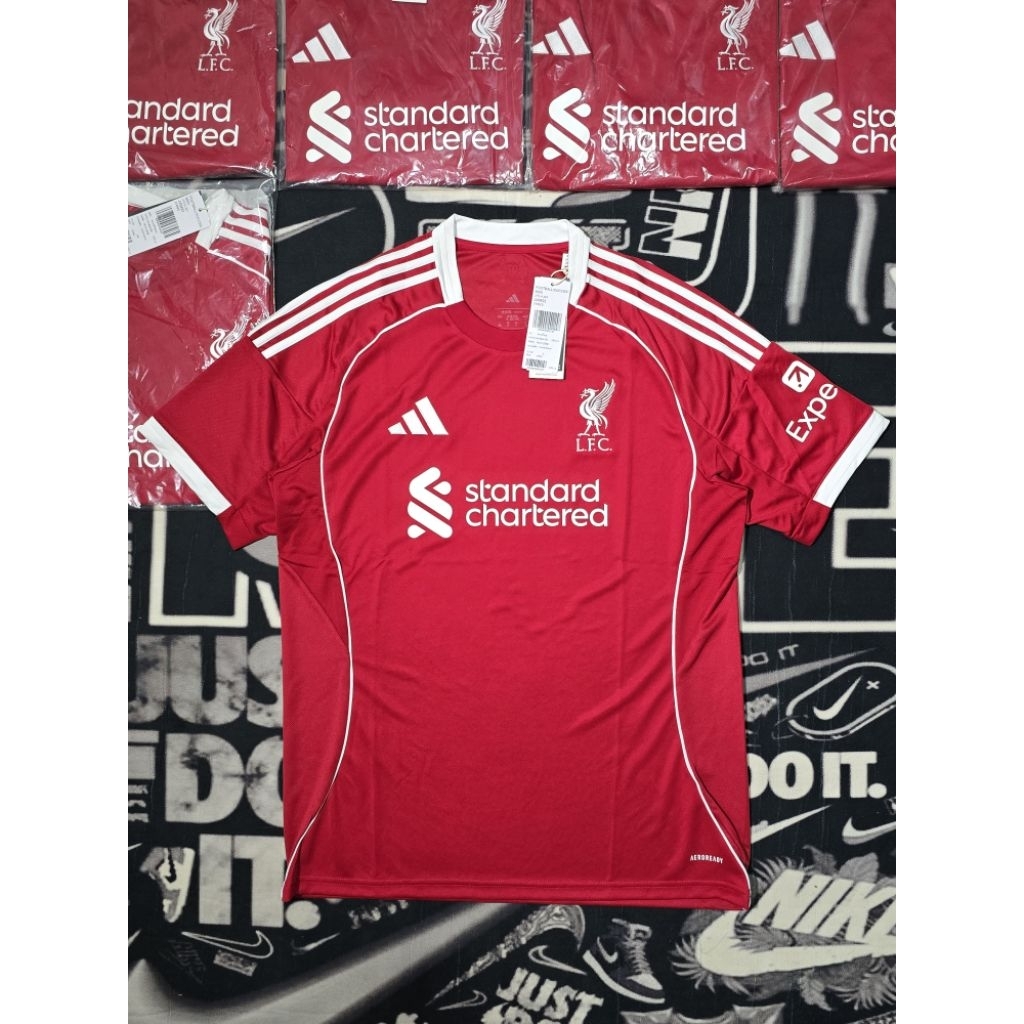 เสื้อ Football Liverpool 25/26 Home Jersey Men - Strawberry Red มือ 1 ป้ายไทย แท้💯