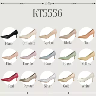 สินค้าพร้อมส่ง KT5556 (1) รองเท้าส้นสูง รองเท้าคัทชูปลายแหลม ส้นแหลมสูง 2นิ้ว Kitepretty