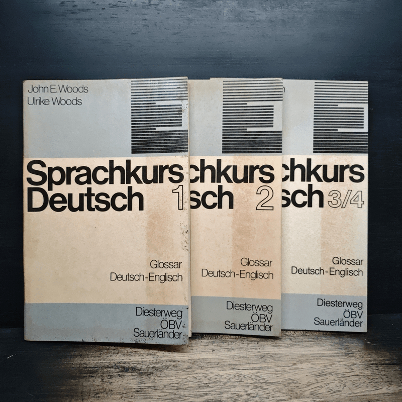 Sprachkurs Deutsch 1, 2, 3/4 - John E. Woods 💥ปกรองเขียนชื่อ 🏷️1194918