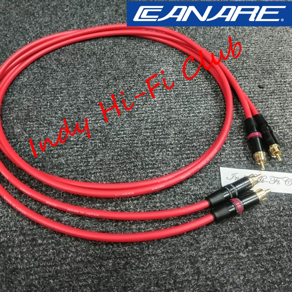 *มีของพร้อมส่งไต้องรอ 7 วัน สาย RCA  Canare L-4E6S (MADE IN JAPAN)  ราคาต่อ 2 เส้น