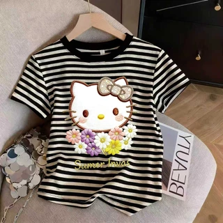 เสื้อยืดคอกลมสำหรับผู้หญิงคอลเลctionฤดูร้อนใหม่ มีหลายแบบ หลายไซส์ M-3XL จัดส่งจากกรุงเทพฯ