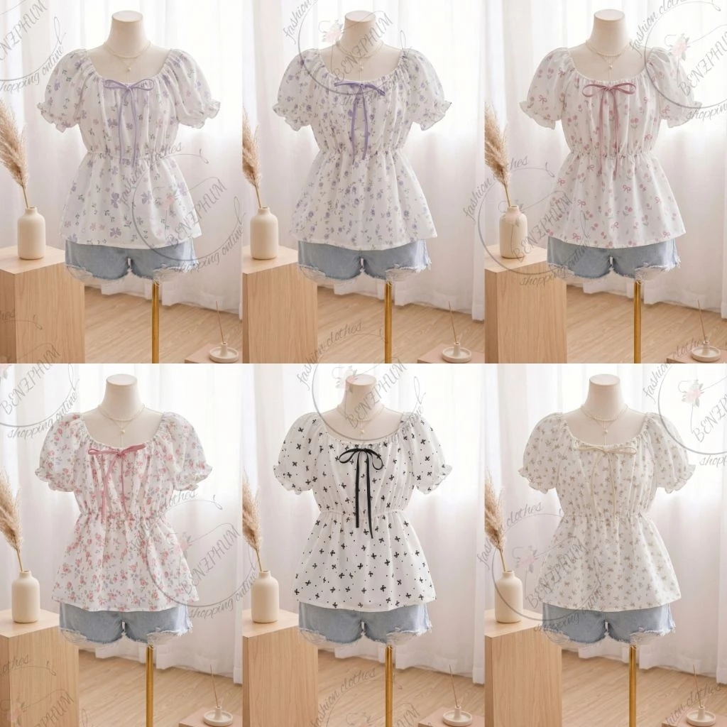 เสื้อแฟชั่นผู้หญิง ฟรีไซส์32-40นิ้ว