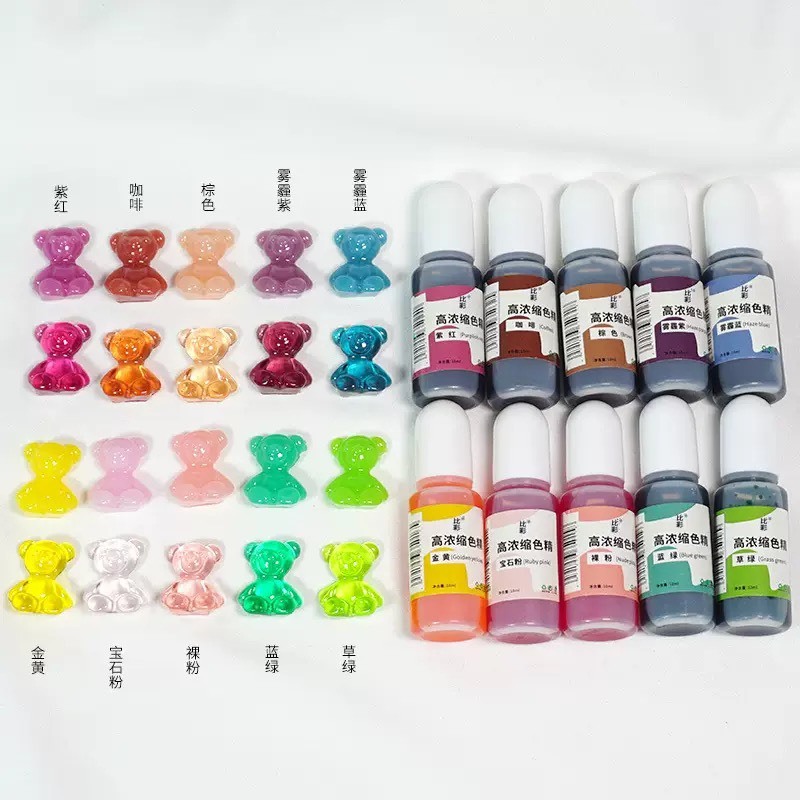 สีย้อม สีผสม สีใส อีพ้อกซี่เรซิ่น Epoxy Resin ใช้ได้กับUV Resin 10g DIY NP