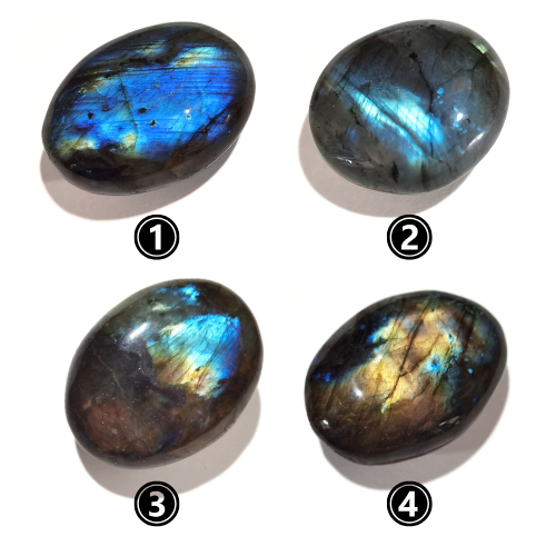 (3-5cm.)หิน Labradorite Palm ลาบราดอไรท์ หินพ่อมด หินตาที่สาม เสริมความคิดสร้างสรรค์