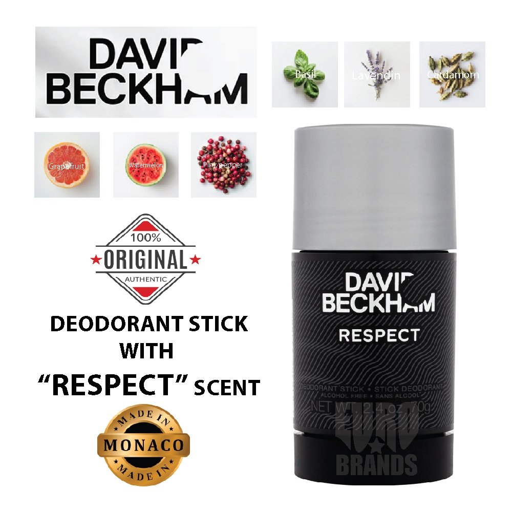 David Beckham RESPECT Perfume Deo Stick 75 g. สติ๊กน้ำหอมระงับกลิ่นกาย David Beckham Made in Europe