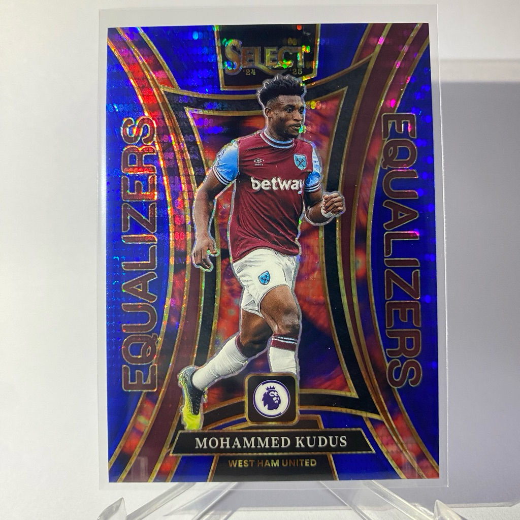 การ์ดนักฟุตบอล MOHAMMED KUDUS, (PRIZM), WEST HAM UNITED, EQUALIZERS, (PRIZM), PANINI SELECT 2025, No