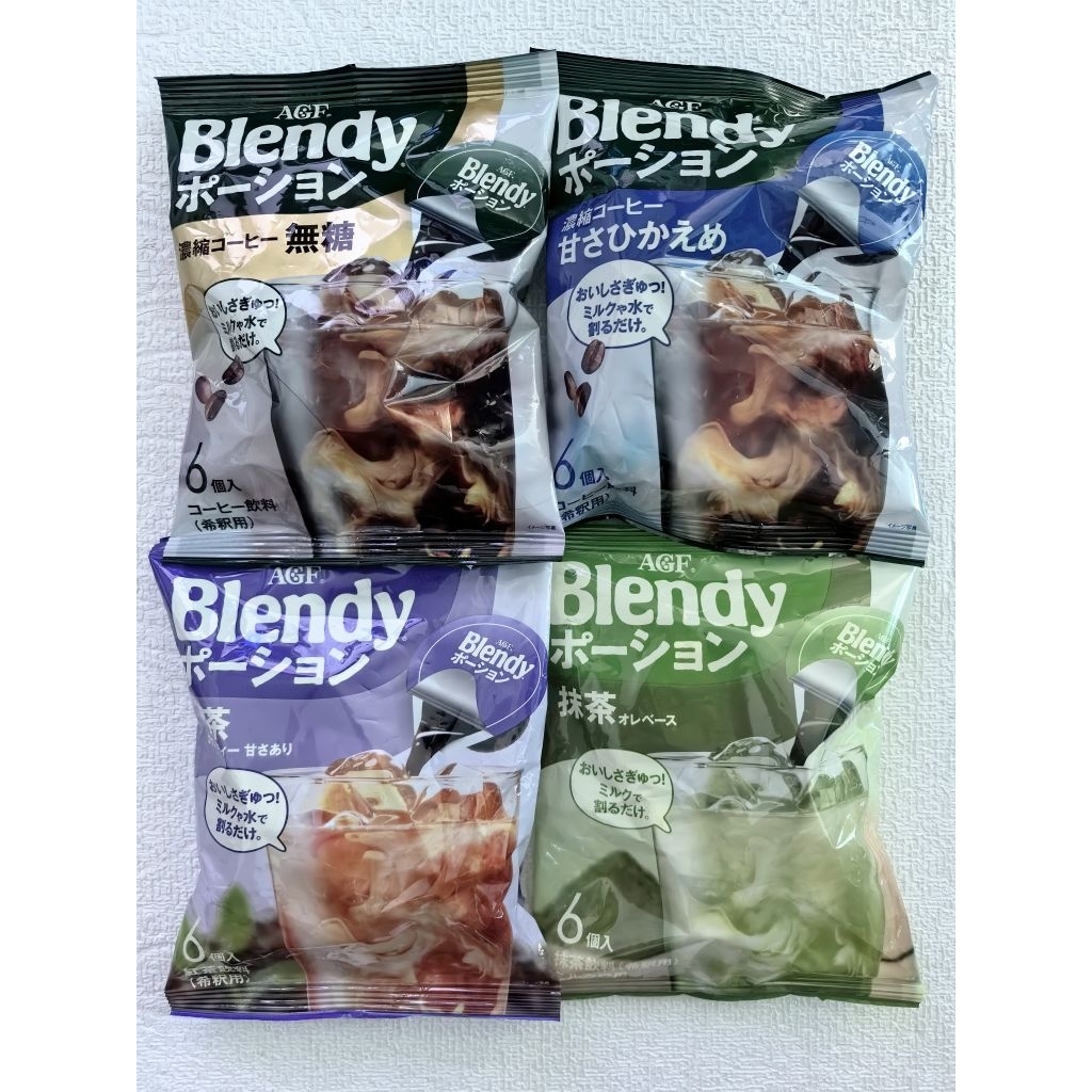 🇯🇵​ AGF Blendy Coffee ชา/มัทฉะ/กาแฟสำเร็จ​รูป​แบบแคปซูล​ พร้อมชง​ (ถุงละ​ 6​ แคปซูล)​