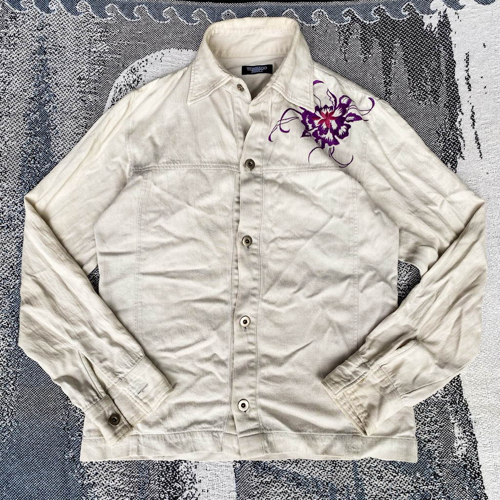 TORNADO MART shirt jacket / denim jacket style สีครีม
