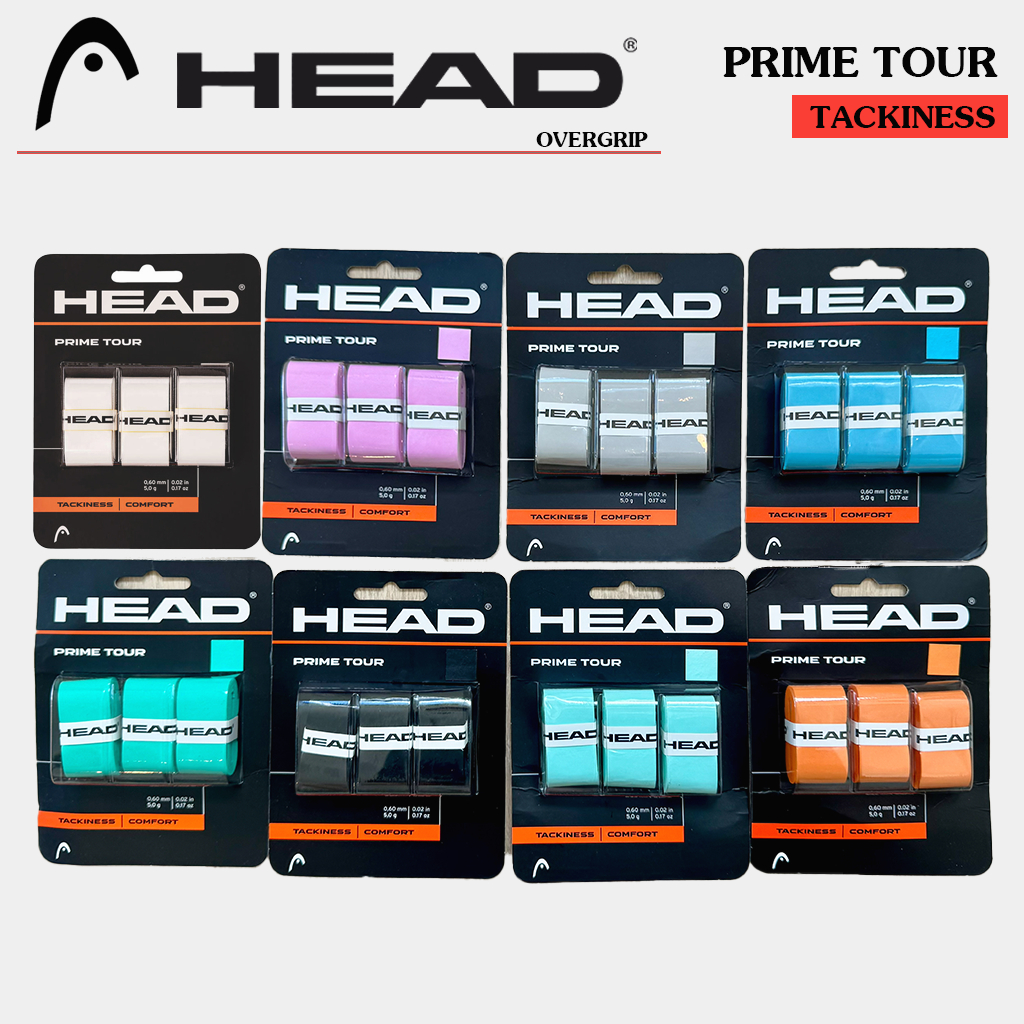 🇹🇭[พร้อมส่ง] HEAD Prime Tour Overgrip สำหรับ Tennis/Padel/Pickleball/Badminton
