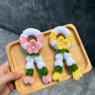 [Nnod shop’] พวงมาลัยจิ๋วลวดกำมะหยี่ พวงมาลัยไหว้ครู ไหว่พ่อ-แม่ สงกราน งานhandmade