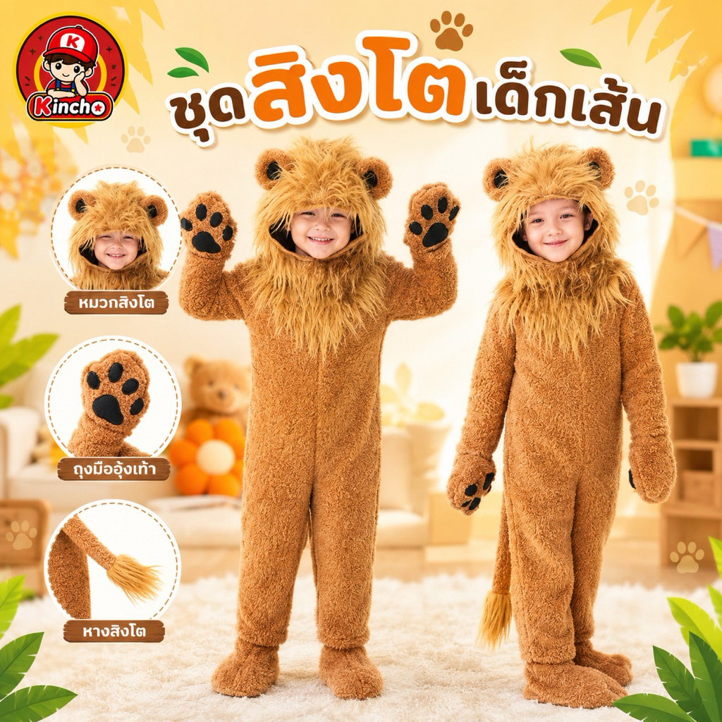 #ชุดแฟนซีเด็ก #ชุดสิงโตเด็ก #ชุดสิงโต #ชุดคอสเพลย์ #ชุดคอสตูม #ชุดแฟนซีสัตว์