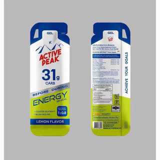 ใหม่ 6ฟรี1 กดซื้อ7ซอง ทุกรสคละได้ Active Peak Energy Gel เจล ให้พลังงาน 120 แคล
