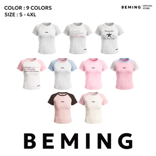 Bemingtop1214(S-4XL)-Bony Babytee - เสื้อยืดเบบี้ทีทรงRaglanดีไซน์แขนสีตัด