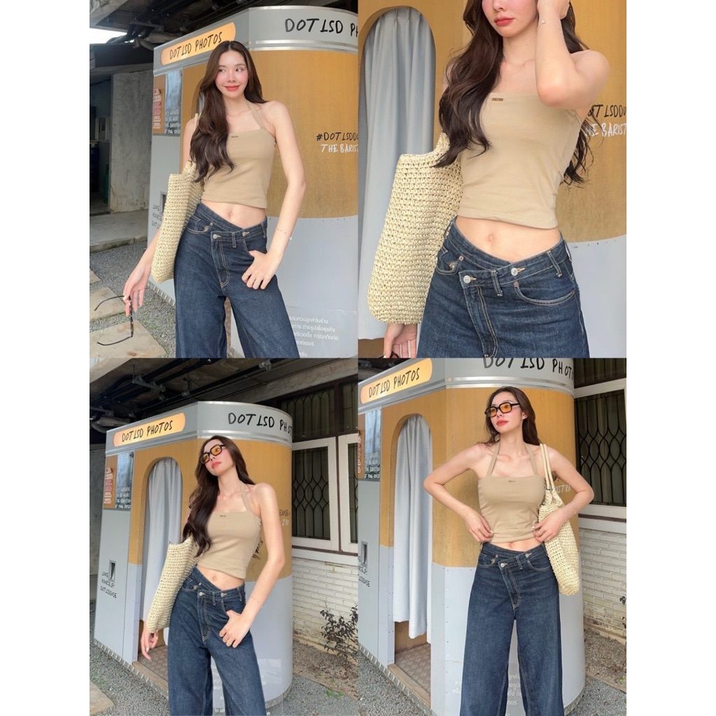 ✨Use like new เสื้อเกาะอกผูกคอ GLAM TOP จากร้าน sister.rrr