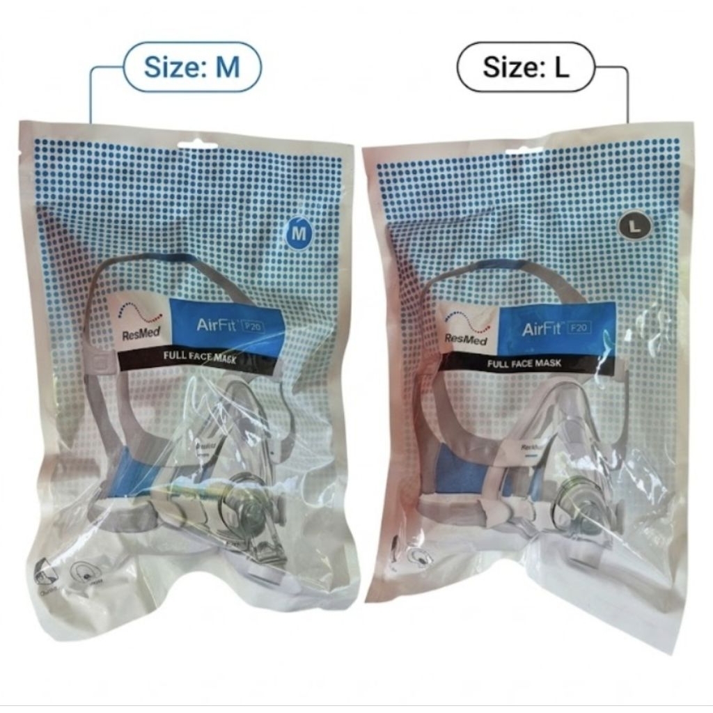 Resmed Airfit F20 Full face Mask Size M, L- หน้ากากเรสเมด รุ่น F20  ไซส์ M, L / AMER *ส่งด่วน