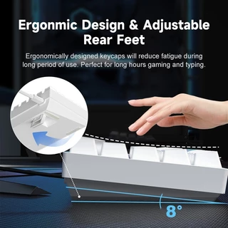 คีย์บอร์ดเล่นเกม แมคคานิคอล ZIFRIEND TK68 บลูสวิตซ์ ปุ่มไทย 68ปุ่ม คีย์บอร์ด USB RGB gaming Keyboard mechanical