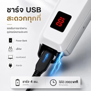 SamuGiken แบตเตอเลี่ยนตัดผมไร้สาย แบตเตอร์เลี่ยนไฟฟ้า อุปกรณ์ตัดผม ใช้ได้ทั้งเด็กและผู้ใหญ่