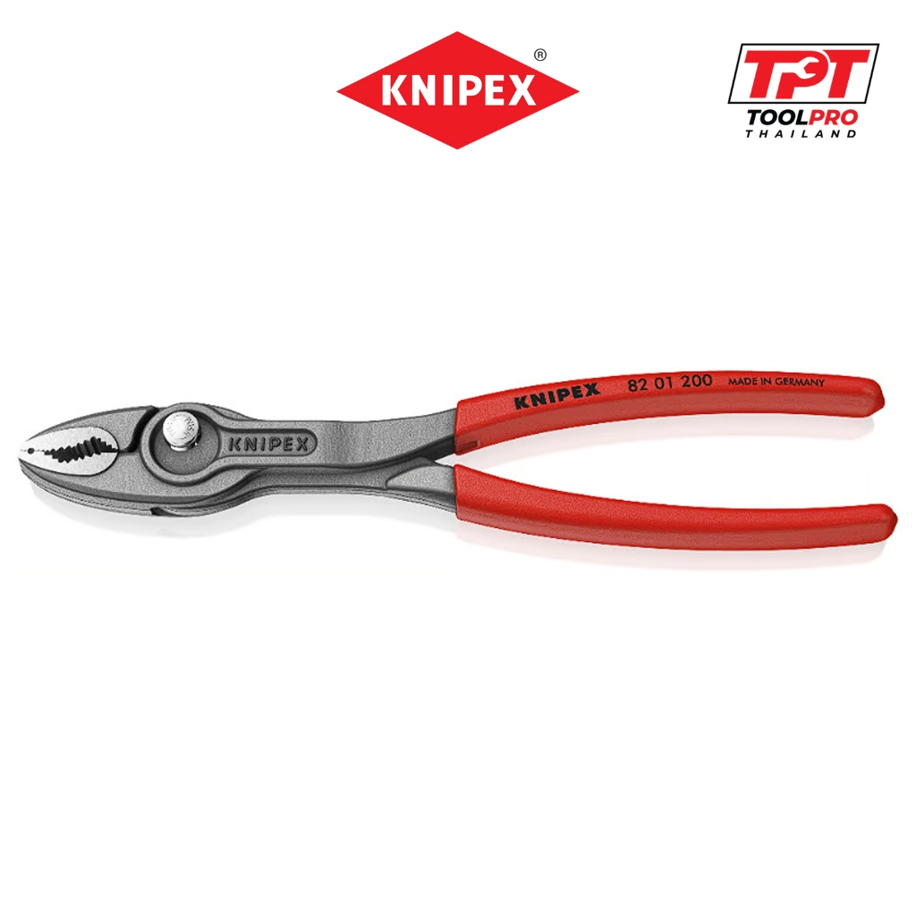 Knipex คีมปากขยาย 200mm TwinGrip Front and Side Gripping Plier (82 01 200)