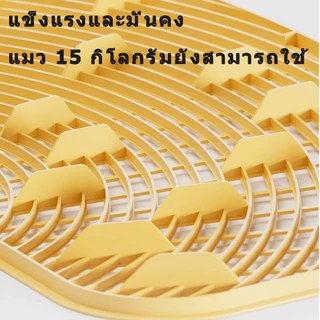 แท่นรองกระบะทรายแมว ยกสูง กันทรายกระเด็น ลดเลอะพื้น ทำความสะอาดง่าย แข็งแรงทนทาน