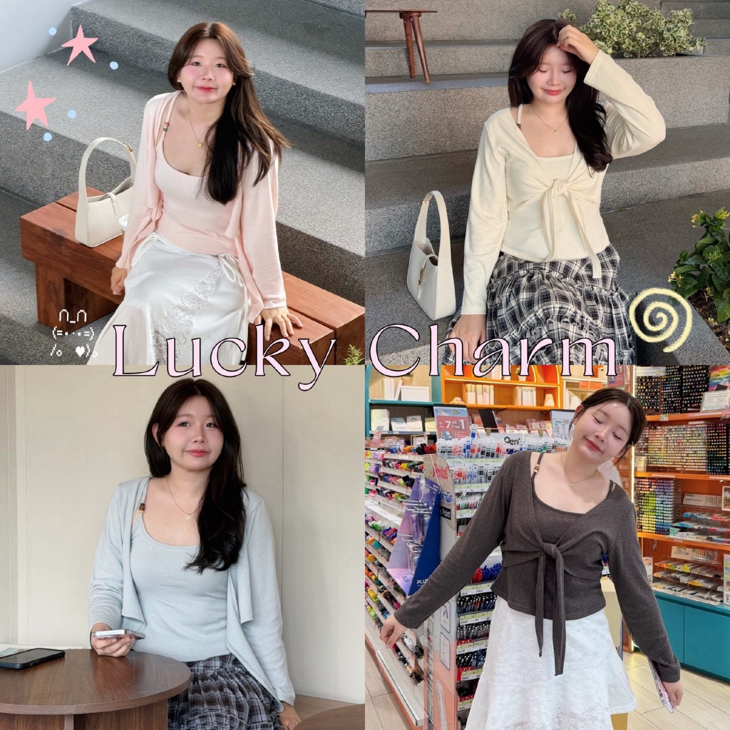 Lucky Charm Set - เซตสายเดี่ยว+เสื้อคลุม