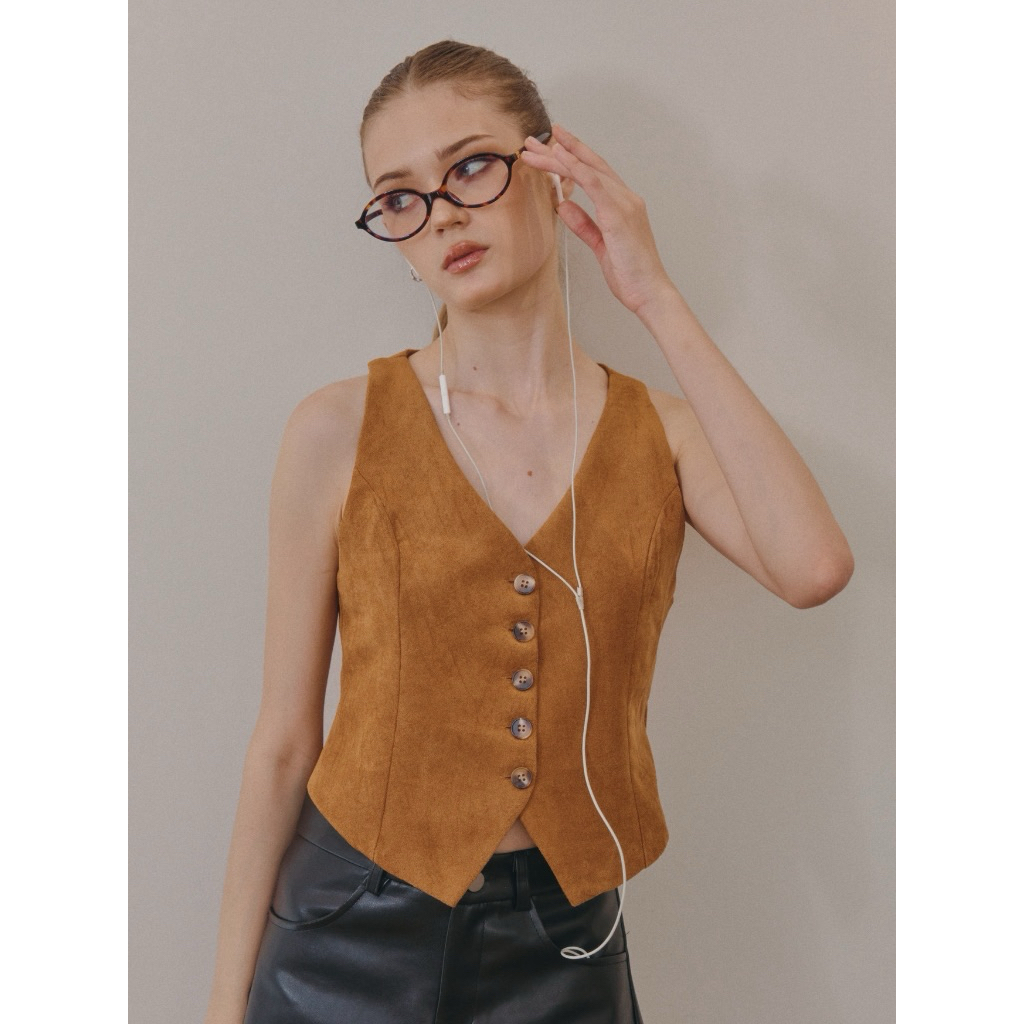 malimays frankie suede vest