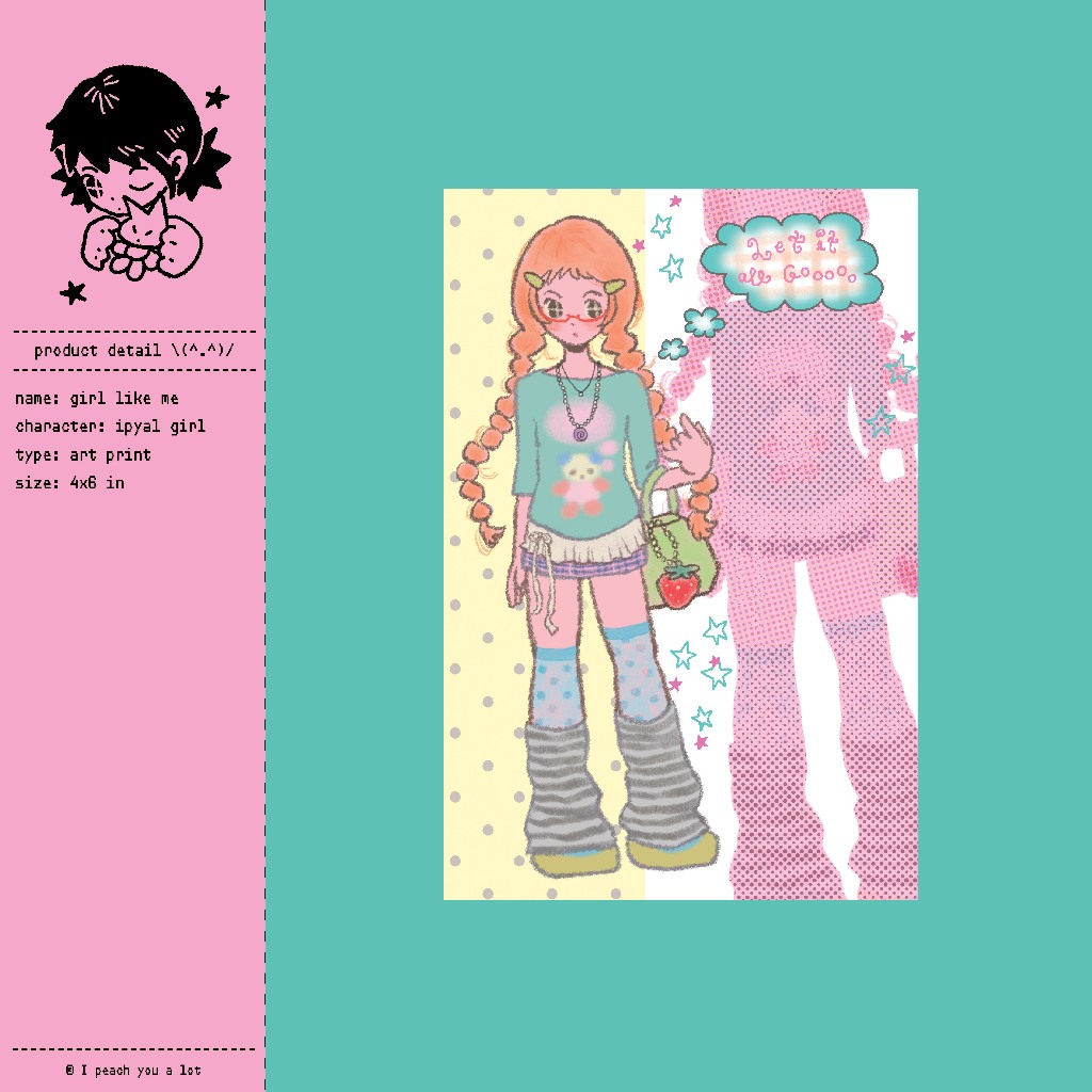 girl like me / artprint / 4*6 in