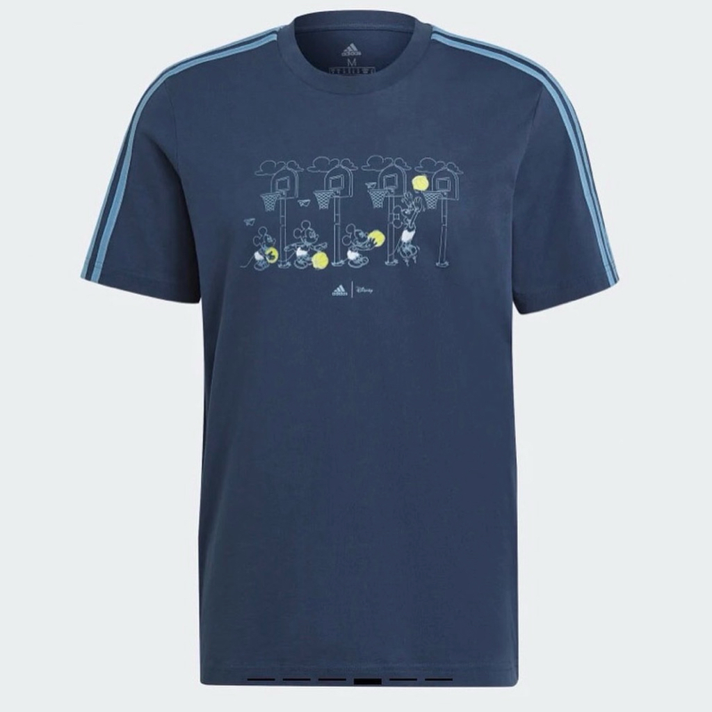 Adidas X disney mickey in motion 3-stripes basketball graphic tee