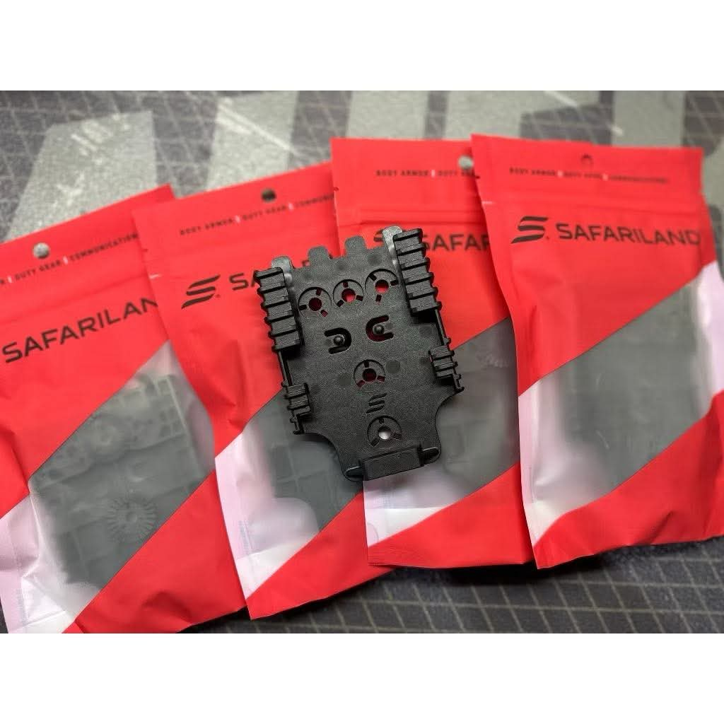 Safariland QUICK2 LOCKING SYSTEM (QLS)  แบบแยกขาย​ ตัวผู้​เเละตัวเมียสีดำ